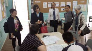 Meeting Students in Guangzhou Foreign Language School